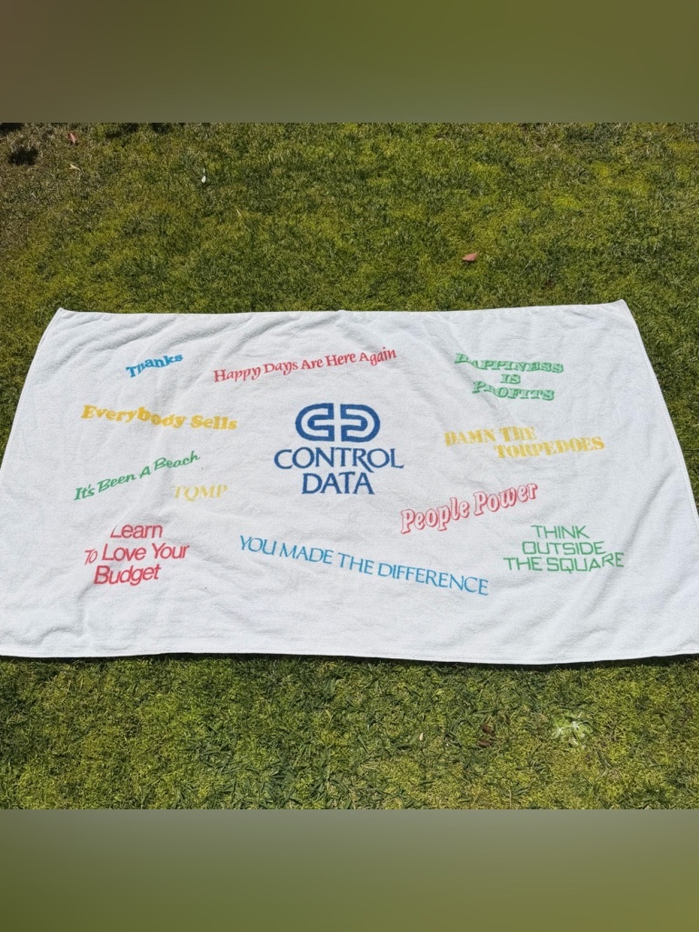 VTG Control Data Computers Employee Gift Beach Towel Slogans Cannon Royal Family